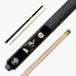 Jonny 8 Ball Jonny 8 Ball 57" Risque 8 BALL LADY 2pc Ash Snooker Pool Cue 9mm Tip 17oz - 20oz