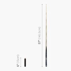 Baize Master Baize Master Widow 57 Inch One Piece English Pool Cue 8.5mm Tip With Laser Engraved Shaft Technology And Hand-Fitted Baize Master Pro Tip – Mini Butt Included -Billiards Shop MapleSpider4