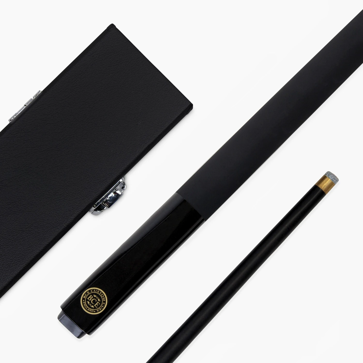 BCE BCE MARK SELBY Metallic BLACK Simulated Graphite 2pc Snooker Cue & HARD CASE 3 BCE BCE MARK SELBY Metallic BLACK Simulated Graphite 2pc Snooker Cue & HARD CASE