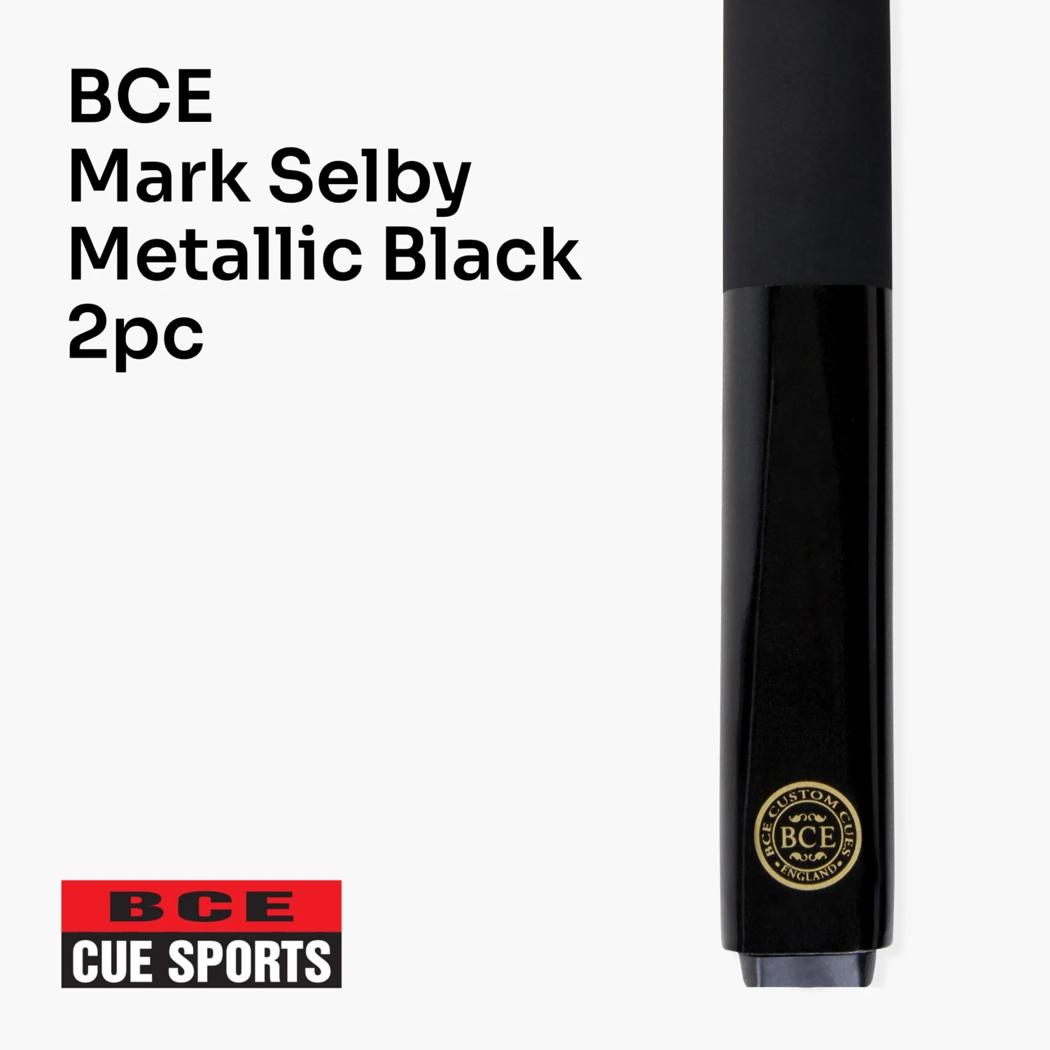 BCE BCE MARK SELBY Metallic BLACK Simulated Graphite 2pc Snooker Cue & HARD CASE 4 BCE BCE MARK SELBY Metallic BLACK Simulated Graphite 2pc Snooker Cue & HARD CASE - Image 2