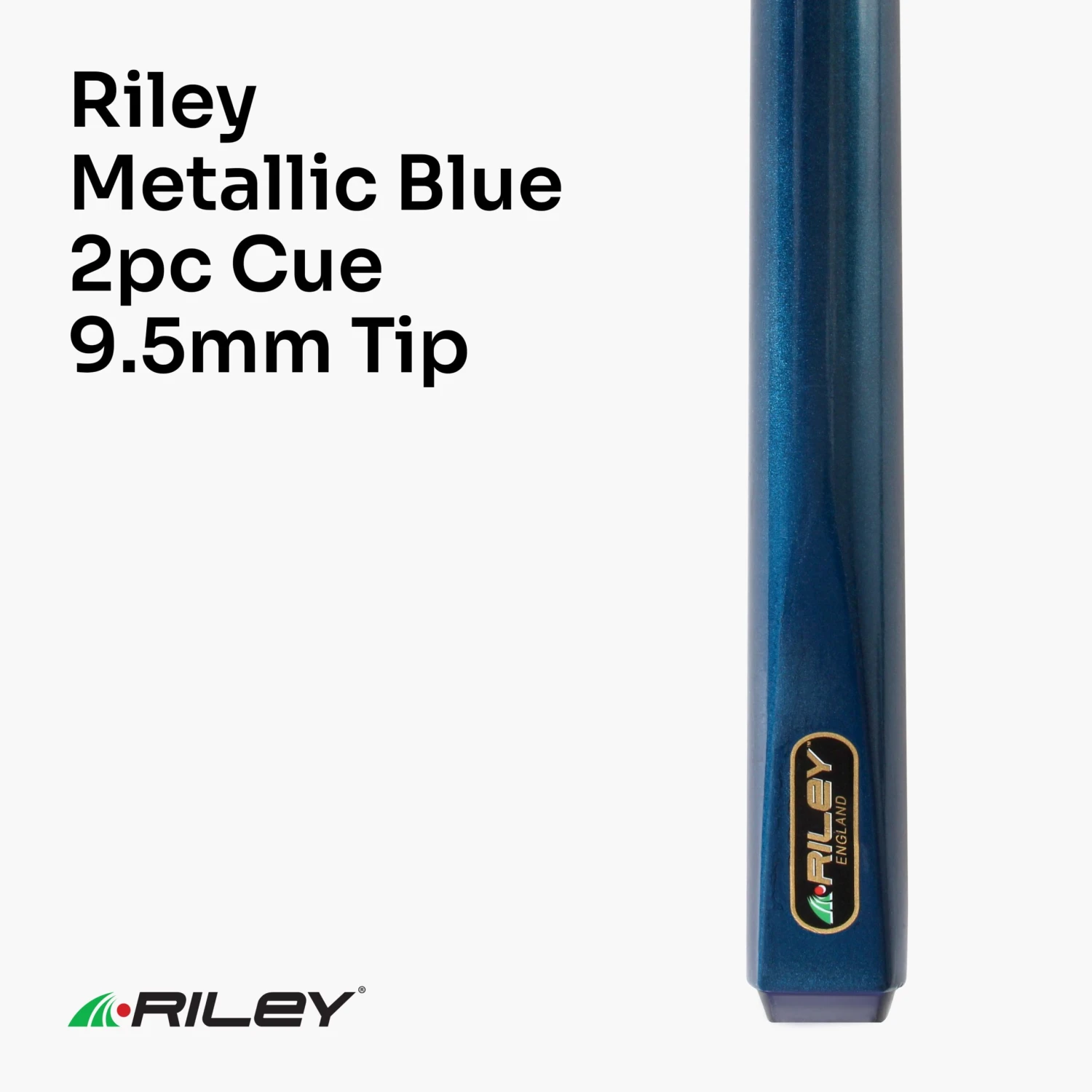 Riley Riley METALLIC BLUE Butt 2 Piece Ash Snooker & Pool Cue - 9.5mm Tip, 17oz - 18oz 4 Riley Riley METALLIC BLUE Butt 2 Piece Ash Snooker & Pool Cue - 9.5mm Tip, 17oz - 18oz - Image 2