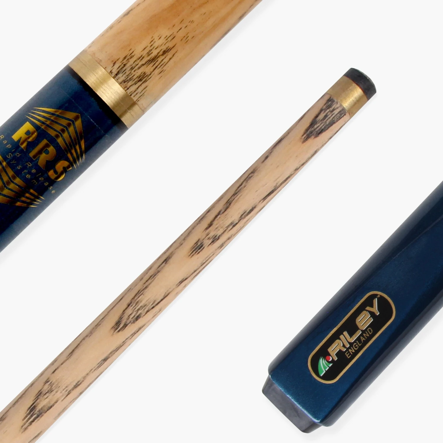 Riley Riley METALLIC BLUE 2pc Ash English Pool Cue & Plain Black HARD CASE 8.5mm Tip 8 Riley Riley METALLIC BLUE 2pc Ash English Pool Cue & Plain Black HARD CASE 8.5mm Tip - Image 6
