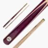 Baize Master Baize Master PURPLE HEART 57 Inch 3 Piece Length Adjustable Double Joint Ash Snooker Pool Cue With 9.5mm Tip + Mini Butt - Shorten To 43 Inches -Billiards Shop PurpleHeart1