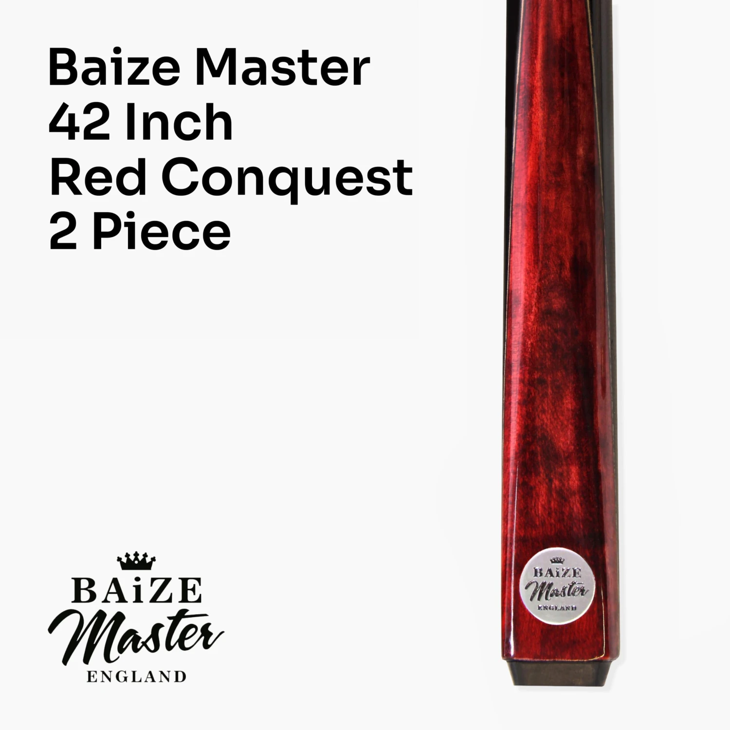 Baize Master Baize Master Silver Series 42 Inch CONQUEST Junior Kids Short Snooker Pool 2pc Ash Cue And Hard Case Set 4 Baize Master Baize Master Silver Series 42 Inch CONQUEST Junior Kids Short Snooker Pool 2pc Ash Cue And Hard Case Set - Image 2