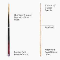 Baize Master Baize Master Silver Series 42 Inch CONQUEST Junior Kids Short Snooker Pool 2pc Ash Cue And Hard Case Set 21 Baize Master Baize Master Silver Series 42 Inch CONQUEST Junior Kids Short Snooker Pool 2pc Ash Cue And Hard Case Set -Billiards Shop Red4 63e00cf8 d126 437e 8715 1530a879df1c