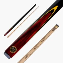 BCE BCE Red Birds Eye Two Piece Ash Snooker Pool Cue - 9.5mm Tip