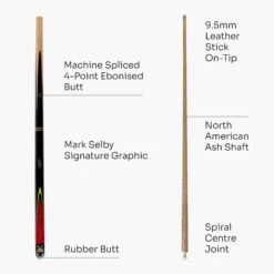 BCE BCE MARK SELBY Signature Heritage 57 Inch 2 Piece Snooker Pool Cue 9.5mm Tip -Billiards Shop Red 4 9fc4bfb6 8f7a 4873 b9e1 e3526d4d57fb