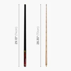 BCE BCE Red Birds Eye Two Piece Ash Snooker Pool Cue - 9.5mm Tip -Billiards Shop Red Birds Eye 5
