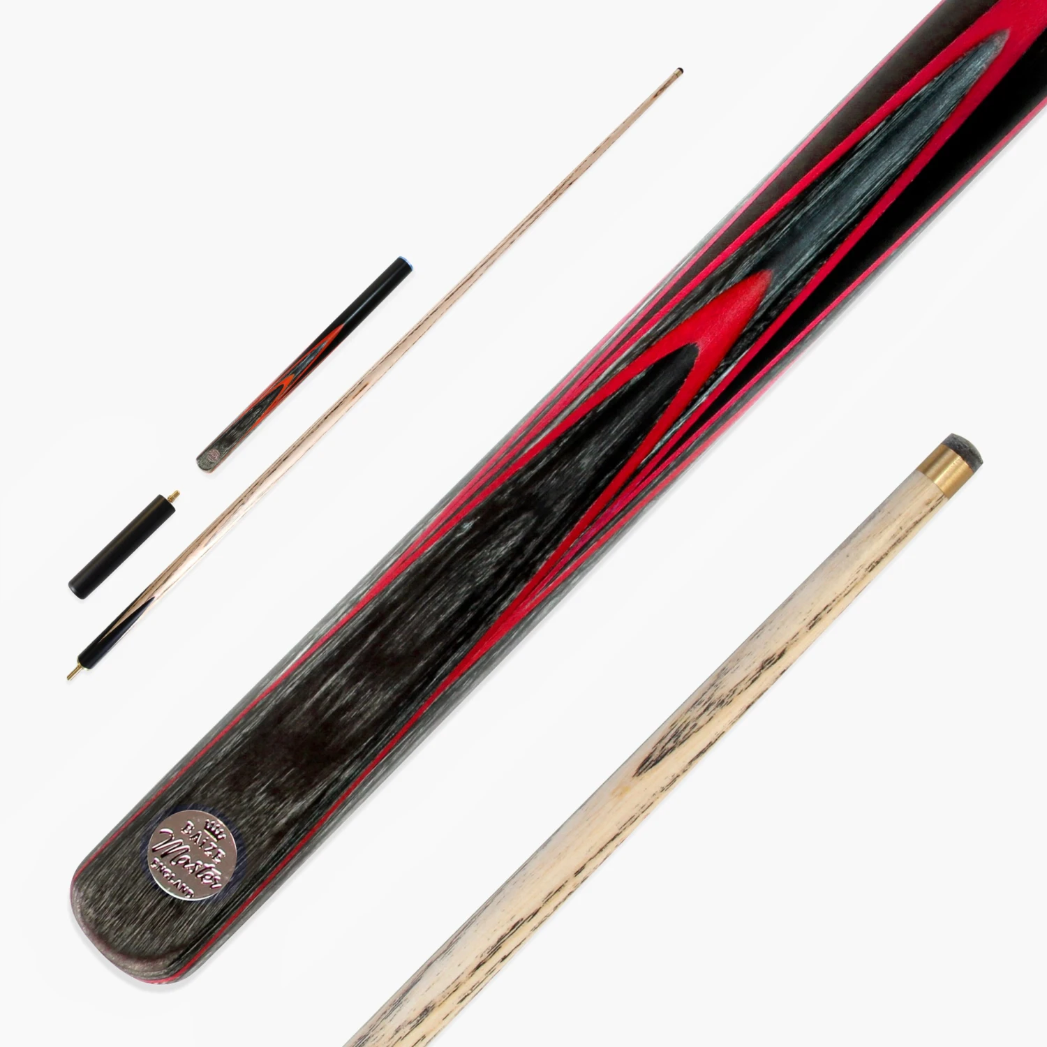 Baize Master G14 Baize Master RED EMPEROR 57 Inch 3/4 English 8 Ball Pool Cue With 8.5mm Tip + Mini Butt Extension 3 Baize Master G14 Baize Master RED EMPEROR 57 Inch 3/4 English 8 Ball Pool Cue With 8.5mm Tip + Mini Butt Extension