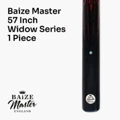 Baize Master Baize Master Widow 57 Inch One Piece English Pool Cue 8.5mm Tip With Laser Engraved Shaft Technology And Hand-Fitted Baize Master Pro Tip – Mini Butt Included -Billiards Shop Red Spider 2