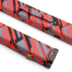 Cue & Case POSTMODERN 2 Piece Snooker Pool Cue Case With Tough Plastic Ends -Billiards Shop Red Updated