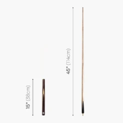 PRO147 PRO147 CLASSIC SANDALWOOD 3/4 Premium Snooker Pool Cue 9.5mm Tip + 6 Inch Wooden Mini Butt -Billiards Shop Sandal 5