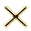 Cue & Case TOELESS Brass CROSS Rest Head For Snooker Or Pool -Billiards Shop TOELESS BRASS CROSS REST HEAD FOR SNOOKER OR POOL