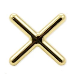 Cue & Case TOELESS Brass CROSS Rest Head For Snooker Or Pool