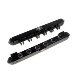 Jonny 8 Ball Jonny 8 Ball 2pc BLACK Colour 6 Way Plastic Clip Wall Mounted Snooker And Pool Cue Rack - Holds 6 Cues