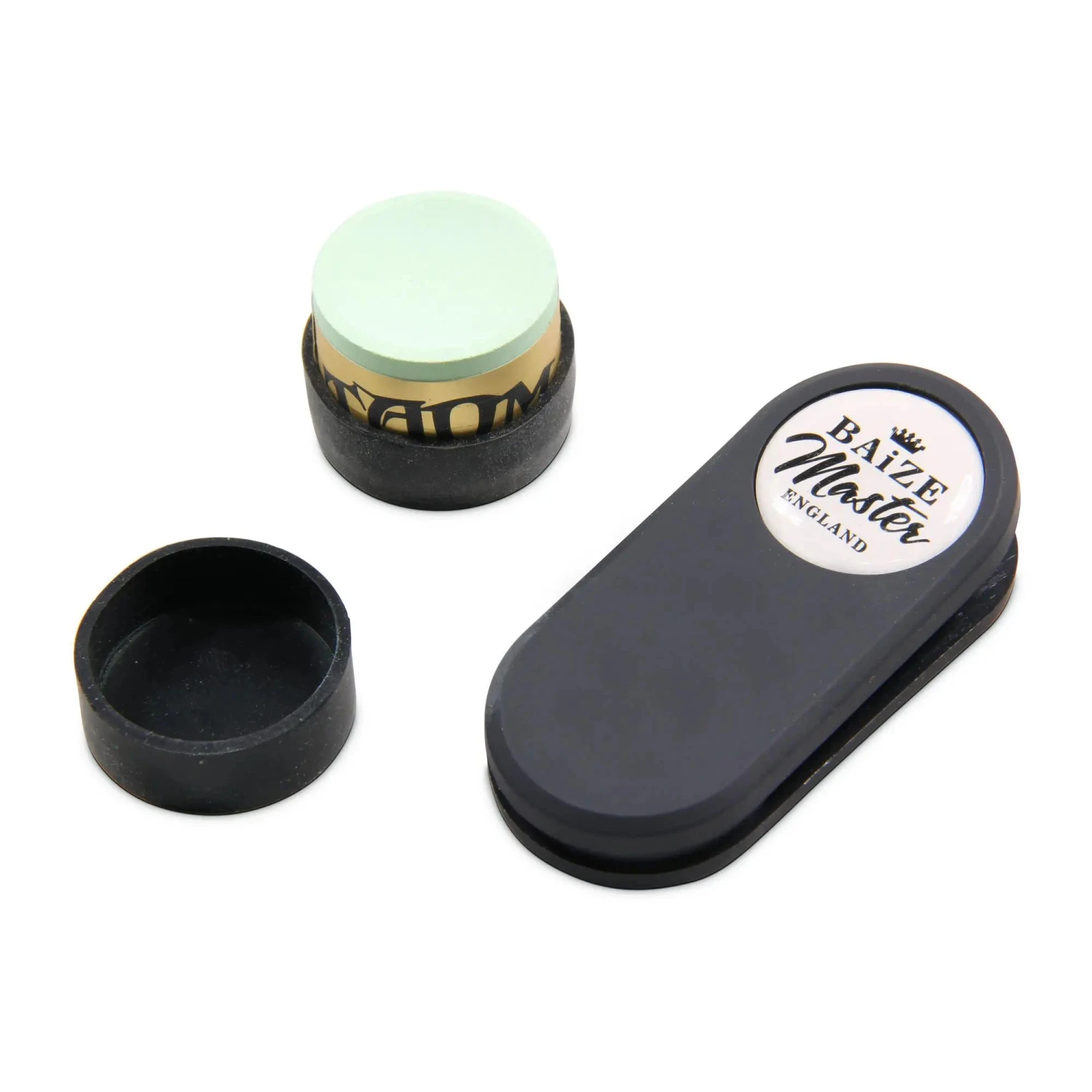Baize Master Baize Master T-MAG Twin Round Chalk Holder + 1pc Taom Soft Green 3 Baize Master Baize Master T-MAG Twin Round Chalk Holder + 1pc Taom Soft Green
