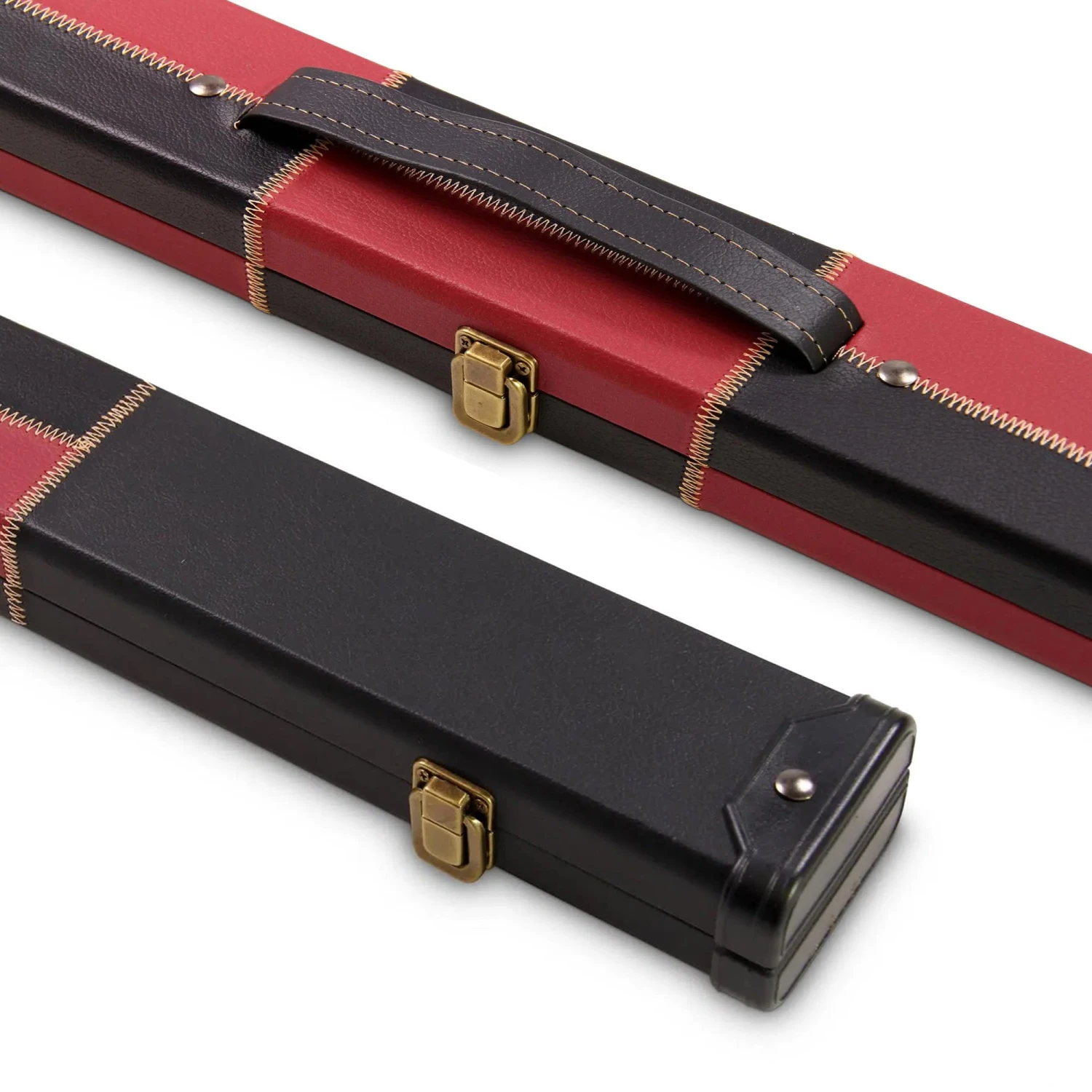 Cue & Case Deluxe 1 Piece 2 Slot CHEQUERED Cue Case With Plastic Ends And Chalk Compartment - Holds 2 Cues 10 Cue & Case Deluxe 1 Piece 2 Slot CHEQUERED Cue Case With Plastic Ends And Chalk Compartment - Holds 2 Cues - Image 8