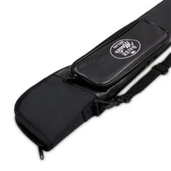 Baize Master Baize Master Soft Embroidered 2pc Large Accessory Pocket Snooker Pool Cue Case For Centre Joint Cues