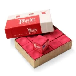 Tweeten Tweeten MASTER BILLIARD Snooker Pool Cue Chalk - Dozen Box 12 Pieces -Billiards Shop image186557986