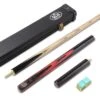 Baize Master Baize Master Gold Series RED EMPEROR 8-BALL POOL CUE SET With 57 Inch Hand Spliced 3/4 Joint Cue 8mm Tip, Deluxe Black Interior Hard Case And 2 X Chalk -Billiards Shop image395704568